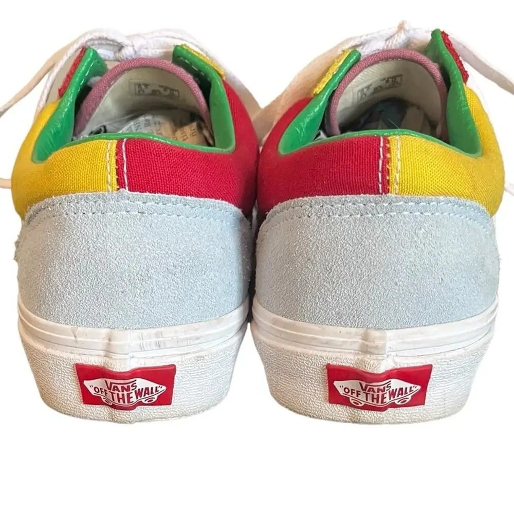 VANS Style 36‎ Sunshine Multi True White Suede Shoes Women’s Sz 8 Men’s Sz 6.5